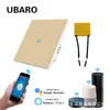 Interruptor Inteligente Wifi Tuya Ruso Panel de Vidrio Templado Aplicación de Voz Marusya Interruptor de Fuego Cero Único