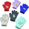 Guantes de punto cálidos de invierno para niños de 5 a 11 años con bonito estampado de dinosaurio, guantes deportivos para exteriores