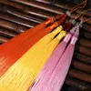 Colgante de Flor de Loto de Poliéster con Doble Borla DIY Accesorio Creativo para Coche Peine de Flujo Colgante de Borla Año Nuevo Adorno Colgante Estilo Antiguo