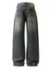 Ropa de Hombre Fengshe / Nueva Colección Primavera y Otoño 2026 Streetwear Americano de Pierna Ancha para Hombre Jeans Versátiles Holgados de Pierna Recta