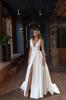 Nuevo Vestido de Noche Blanco Elegante Estilo Francés Vintage para Invierno 2026 con Escote en V Profundo y Espalda Descubierta para Anfitrionas
