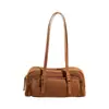 Bolsa de Axila Grande Capacidade Estilo Coreano Feminina Outono 2026 Nova Textura de Alto Padrão Bolsa de Ombro Único Bolsa de Boliche