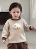 Chaqueta de invierno acolchada de algodón para niño pequeño, prenda exterior acolchada engrosada de color amarillo jengibre para niños, estilo casual, top cálido, ropa de invierno para bebés niños