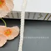 Nova Renda Exquisita Torcida de Corda de Lado Único em Meio Círculo Estilo Chanel para Acessórios de Roupa Infantil, Lenços, Sapatos, Chapéus, Bolsas e Acessórios