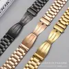 Para apple iwatch huawei tres cuentas correa de acero inoxidable hebilla huawei correa de reloj inteligente applewatch