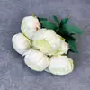 Simulación ramo de peonías de 7 cabezas diseño de escena de boda decoración del hogar transfronterizo hecho a mano flor de seda flor artificial adornos al por mayor
