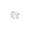 521 Anillo estilo coreano INS nicho diseño de lujo ligero simple geométrico falda con volantes anillo plata esterlina S925 anillo femenino