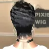Pixie Wigs AliExpress Peluca Caliente Cabello de Mujer Peluca Europea y Americana Cabello Corto Rizado Seda de Alta Temperatura Fibra Química Peluca