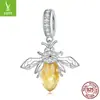 Yinziyun Original Plata de Ley S925 Chapada en Oro Joyería Accesorios Transfronterizo Corazón Abeja Pulsera DIY Cuentas
