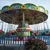 Equipamentos de Diversão em Larga Escala no Parque e na Festa do Templo, Cadeira Giratória Voadora Melancia, Trem de Pista de Ônibus Espacial Simulado, Disco Giratório