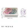 Clipes de Papel Coloridos de Metal para Pasta, Marcadores de Página, Clipes de Papel Criativos de Desenho Animado, Material de Escritório Transfronteiriço