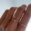 Europa Venda Quente Conjunto de Anéis Criativos Geométricos Conjunto de 20 Peças Personalidade Design Irregular Anéis de Dedo Femininos Atacado