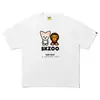 Marca de Tendencia Transfronteriza Venta al por Mayor En Stock Amazon Cabeza de Simio Manga Corta Cuello Redondo Estampada Holgada Camiseta para Hombres y Mujeres