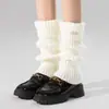 Calcetines de becerro a rayas estilo coreano, calcetines de lana versátiles para mujer, calcetines cálidos de punto hasta la rodilla