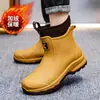Venda Quente Transfronteiriça Moda Meia-Canela Botas de Chuva Impermeáveis Botas de Chuva Antiderrapantes Sapatos para Chão de Cozinha, Cavalgada, Artesanato, Resistentes ao Desgaste Botas de Água