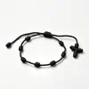 Pulseira de Amizade com Cruz de Sete Nós de Venda Quente Transfronteiriça 11 Cores Pulseira de Amizade Pai-Filho Pulseira de Corda Vermelha para Homens, Mulheres e Adolescentes