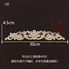Acessórios para Móveis Apliques Estilo Europeu Escultura em Madeira Dongyang, Adornos para Portas de Madeira, Apliques Finamente Esculpidos para Portas de Armário, Apliques para Cabeceira de Cama, Apliques Decorativos em Madeira Maciça Prateada