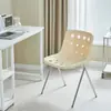 Silla de Queso Silla con Agujero Usada Estilo Ins Restaurante de Celebridades de Internet Cafetería Respaldo Silla de Mesa de Comedor Taburete de Maquillaje