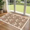 Alfombrillas de Suelo Florales de Terciopelo de Cristal Estilo Nórdico Simple para el Hogar Transfronterizas Puerta de Entrada Puerta de Entrada Alfombrillas de Suelo Resistentes a las Manchas