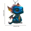 Tarjeta de Navidad para Bebé Coche Colgante de Resina Adorno de Dragón Volador Dinosaurio Lindo Transfronterizo Decoración del Hogar Xianghong