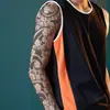 Pegatinas de Tatuaje Herbales de Brazo Completo Transfronterizas, Impermeables, de Larga Duración, No Reflectantes, Diseños de Tatuajes Realistas para Manos, Brazo de Flores, Brazo de Flor de Cerezo, Estilo Tradicional