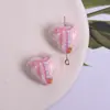 Cuentas de Corazón Rayado de Acrílico con Agujero Pasante Dibujo Animado para Pulsera DIY, Collar, Llavero con Cuentas, Pendientes de Cuentas Sueltas, Accesorios Pequeños