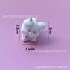 Llavero de Animales de Dibujos Animados de Resina 3D Flocado Lindo Cadena para Teléfono DIY Colgante de Joyería Hecho a Mano Venta al por Mayor