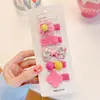 Lindos Pasadores para el Cabello Cubiertos con Tela Floral para Bebés, Pinzas Pequeñas para Flequillo, Pasadores que No Dañan el Cabello, Pinzas Laterales, Accesorios para el Cabello