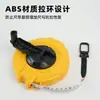 Cinta de Fibra Deli Tools Medición de Campo Resistente al Desgaste Alta Precisión Recubierta de Adhesivo Impermeable Cinta Métrica Multifuncional Caja Regla