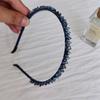 Joyería coreana Dongdaemun, diadema de diamantes de imitación de cristal, diadema elegante francesa, diadema con pinza para el cabello para banquetes, tocado de presión para el cabello