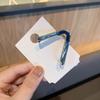 Internet Celebridade em forma de V Hairpin Back Head Hair Grab Hairpin Simple Grab Clip Coreano elegante elegante médio clipe headwear