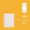 En stock fabricantes A8A7A6A5B5A4 cuaderno M5 cuadrícula línea horizontal en blanco hoja suelta página interior libro de mano núcleo de repuesto