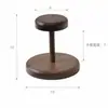 Portavasos doméstico de madera maciza color nogal, dispensador de vasos desechables, estante de almacenamiento de mesa, portavasos de papel de alta estética
