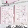 Álbum de Tarjetas de Hojas Sueltas con Encaje Estilo Gatito A5 Cuaderno con Hebilla Magnética Tarjeta Álbum de Almacenamiento de Fotos de 3 pulgadas Estilo Coreano Cuaderno con Hebilla Magnética