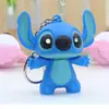Llavero de Stitch LED sonido luminoso ILOVEYOU caricatura creativa regalo pequeño colgante de bolsa de pareja
