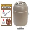 Lonchera de Acero Inoxidable 316, Taza de Desayuno Compacta y Portátil, Taza para Comida Rápida, Taza Sellada para Sopa, Taza Portátil para Gachas para Trabajadores de Oficina y Estudiantes