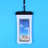 Bolsa Impermeable para Teléfono Móvil con Pantalla Táctil, Bolsa Auto-sellante para Nadar, Funda Impermeable Transparente para Teléfono para Buceo en la Costa, Fotografía y Rafting