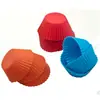 Molde de silicona para pastel 7CM taza para muffins redonda colorida molde para pudín gelatina molde para jabón taza para pastel