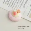 Accesorios de Resina DIY de Dibujos Animados Joyería Pastel de Fresa Crema Dulce Pegamento Pasador Funda para Teléfono Hebilla de Zapato Llavero Colgante con