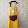 Lona de Poliéster para Ropa de Trabajo Delantal de Algodón Publicidad con Logo Venta al por Mayor Ropa de Trabajo Sin Mangas Dibujos Animados Hogar Impermeable Delantal de Dibujos Animados