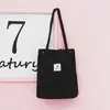 Bolsa de compras de veludo cotelê coreana por atacado, bolsa de lona para mulheres, grande capacidade, bolsa de ombro literária