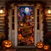 Pegatinas de vidrio para ventanas y puertas con temática de Halloween, impermeables y a prueba de aceite, nuevas pegatinas de pared de fondo para decoración de fiestas de Amazon, pegatinas para puertas