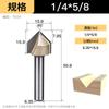 Fresadora para carpintería Huhao con cortador en V de 90 grados, cabezal de corte para ranurado de placas de aluminio y plástico, cortador de fondo redondo plegable integrado en la pared