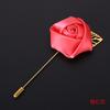 Broche de terno masculino estilo coreano Broche de flor rosa Casamento Casamento Broche Corsage Acessórios para noivo e noiva