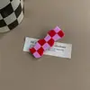 Grampos de Cabelo, Presilhas Doces para Franja, Grampos Xadrez Coloridos, Presilhas Laterais, Acessórios de Cabelo de Celebridade da Internet, Acessórios de Cabeça Tendência de Verão para Mulheres