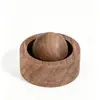 Venta al por mayor de fábrica Difusor de Aroma de Bola Redonda Madera Madera de Haya Nogal Negro Palo de Rosa Difusor de Aceite Esencial para Escritorio del Hogar Madera Maciza Fragancia