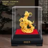 Ornamento de Veludo Flocado Ano do Carneiro Dourado Auspicioso e Desejoso Próspero Riqueza Presente de Reunião Anual Atraindo Riqueza e Tesouro Ornamento