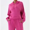 Suéter deportivo de moda europea y americana, conjunto de dos piezas con capucha, top holgado, pantalones de pierna ancha, traje deportivo para correr