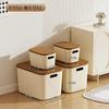Caja de Almacenamiento Estilo Crema Caja de Almacenamiento Miscelánea Organizar Cesta de Almacenamiento de Plástico Dormitorio Ropa Interior Calcetines Caja de Almacenamiento Hogar