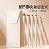 Yun Ci Kit de 5 Pincéis para Sombras, Pincel para Blush, Pincel para Sombra Nasal, Pincel para Esfumar Maquiagem dos Olhos, Pincel Lâmina para Delineador